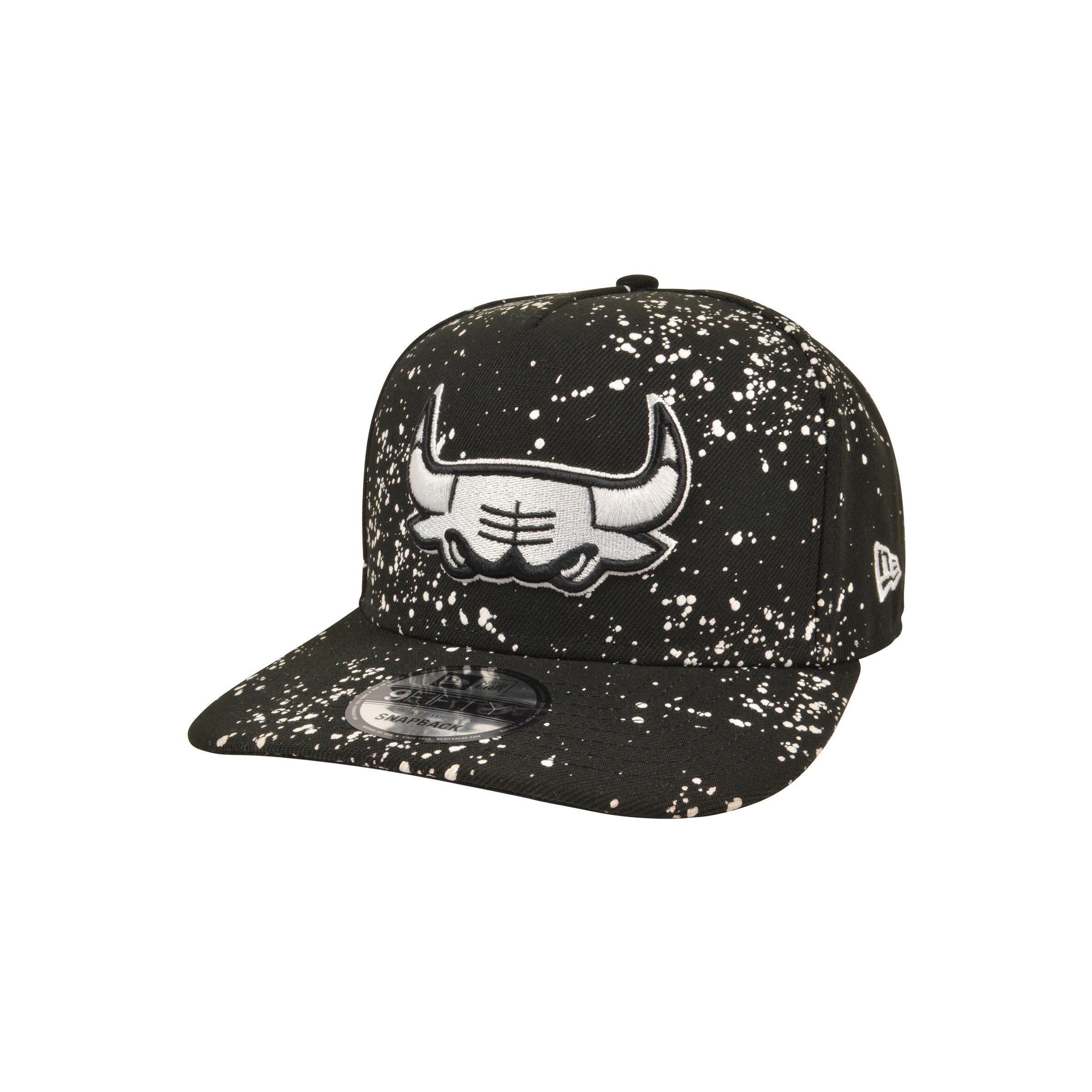 New Era Chicago Bulls 9FIFTY A-Frame Oreo Snapback Hat - Black/White - BLACK/WHITE